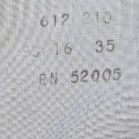 Vintage The Gentry Phoenix Light Blue Ruffle Front Shirt 16-35, Men's Large - Picture 7 of 10